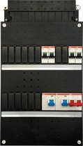 ✅ ABB Groepenkast 1fase 1 HS 2 Aardlekschakelaars 4 Automaten ✅ PROLEDPARTNERS ®