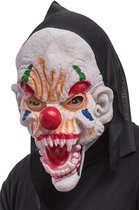 Carnival Toys Verkleedmasker Horror Clown Pvc Wit/rood One-size