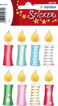 Stickers kerstkaarsen