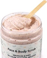Body scrub - Argan oil & Shea  - Natuurlijk - Bodyscrub -Scrub - Scrubzout - Scrub gezicht