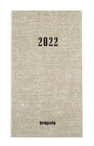Brepols Agenda 2022 - Notavision - gebonden Tessuto - 9 x 16 cm - Beige