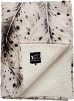 Couverture pour lit bébé Soft Feathers Mies & Co Blanc cassé 110 x 140 cm