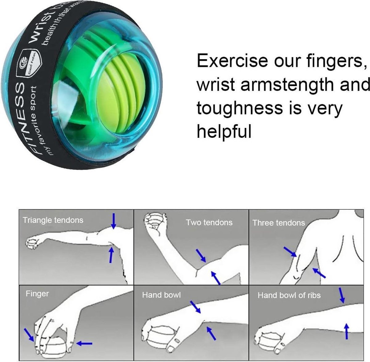 Wrist Ball Powerball arm trainer PowerBal Gyroscopic