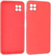 Hoesje Geschikt voor de Samsung Galaxy A22 5G - Fashion Color Backcover Telefoonhoesje - Rood