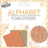 stickervellen Alphabet 15 x 15 cm EVA oranje 2 stuks