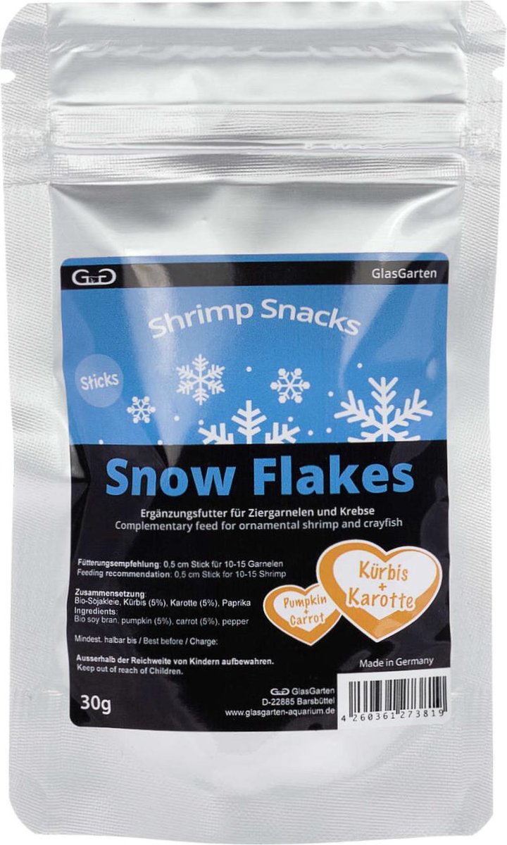 GlasGarten snowflakes pompoen & wortel