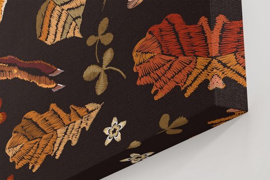 Artaza Peinture sur toile Fond d'automne avec cerf - Abstrait - 60 x 40 - Photo sur toile - Impression sur toile