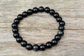 Regenboog Obsidiaan edelsteen kralen armband - 8 mm