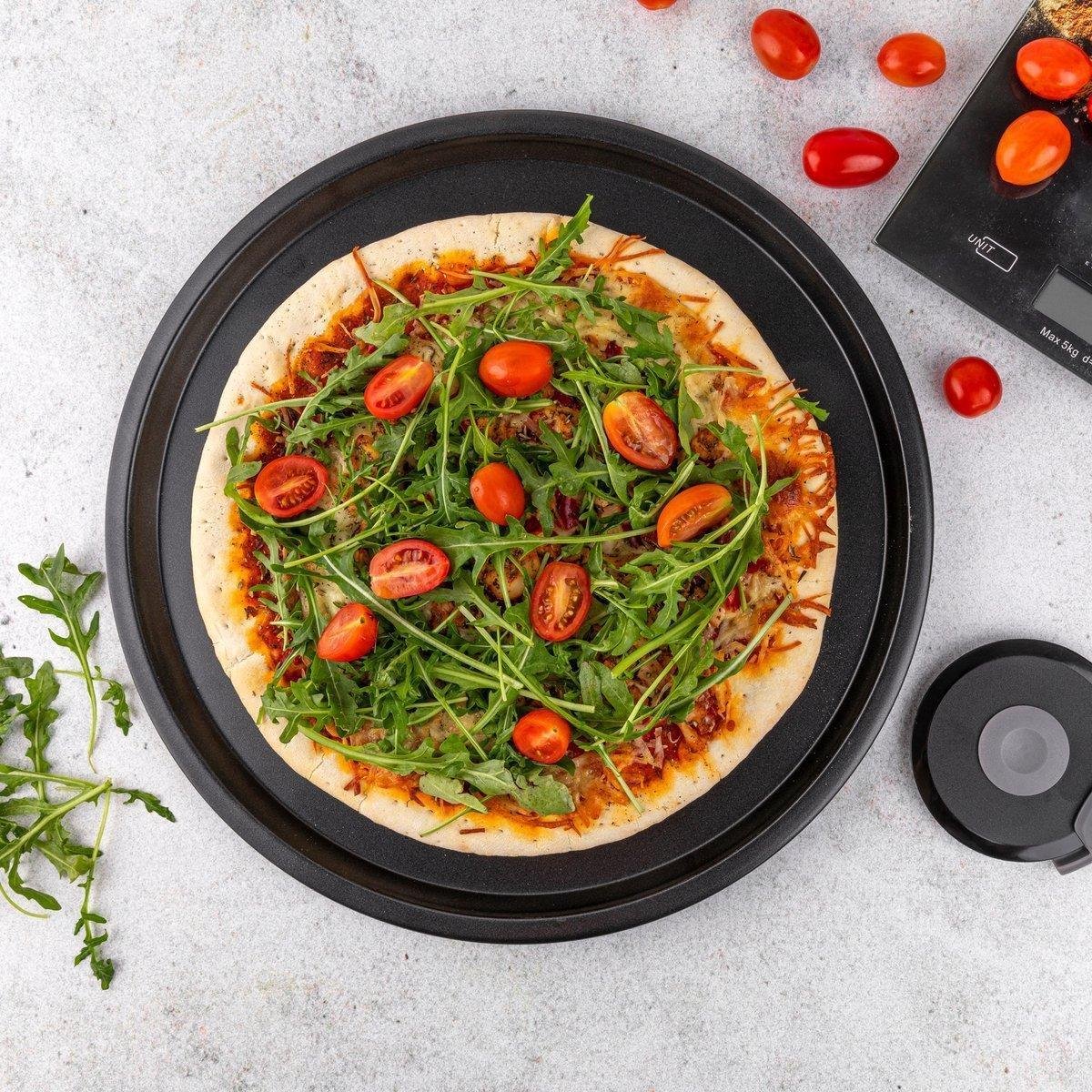 Doodadeals®, Grande assiette à pizza, Plaque à Pizza, Plaque à pizza, Plaque à