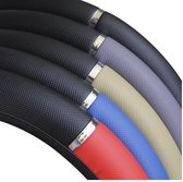 Nolad® Stuurhoes | Auto stuurhoes | Stuurwielovertrek | Stuurbekleding | voor 37-38 cm Stuurwiel |Universeel |  Antislip | Kunstleer | Beige