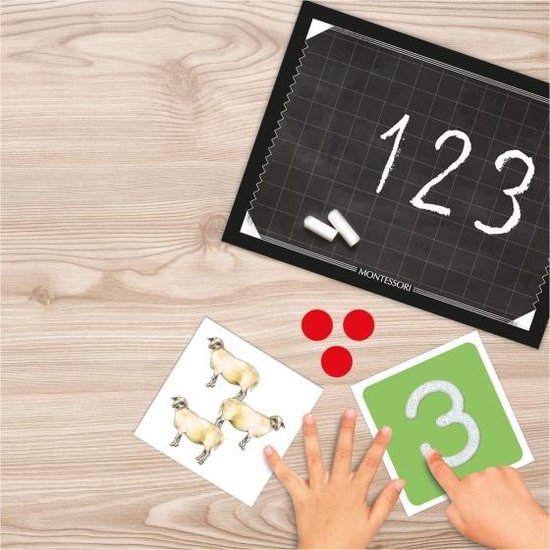 Thumbnail van een extra afbeelding van het spel Montessori cijfers leren multicolor