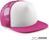 Jumada's Truckers Cap (Junior) - Pet - Halve Mesh - Polyester - Petten - Roze/Wit