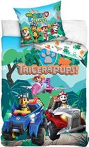 dekbedovertrek Paw Patrol 140 x 200 cm lichtblauw