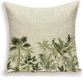 Moodadventures | Kussens | Kussenhoes Palms and Toucans | Creme | 45x45