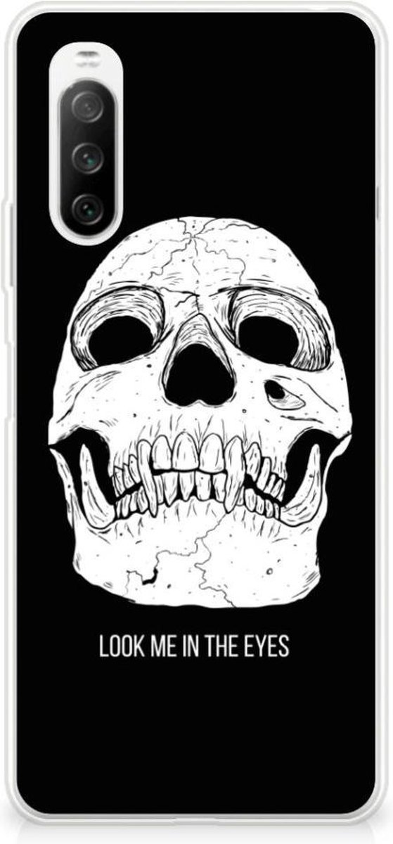 Silicone Back Case Sony Xperia 10 III Skull Eyes