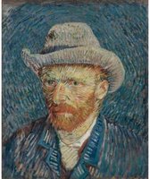 Diamond painting - Zelfportret van Vincent van Gogh - Oude meesters - Geproduceerd in Nederland - 40 x 60 cm - canvas materiaal - vierkante steentjes - Binnen 2-3 werkdagen in huis