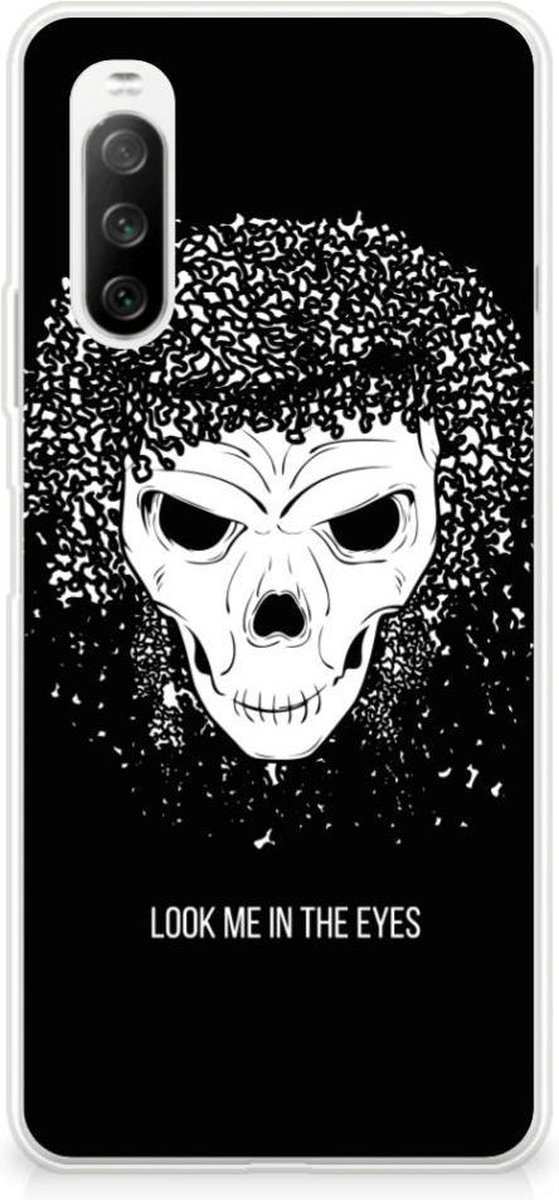 Silicone Back Case Sony Xperia 10 III Skull Hair
