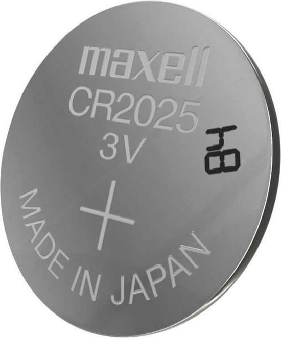 Maxell Lithium Batterij - Knoopcel - CR2025 - 2 stuks - 3V - Made in Japan