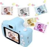 Daroyx Blauwe Kindercamera – Luxe Kado Verpakking – Met 32GB SD-kaart - Digitaal Fototoestel voor kinderen van 3-12 jaar