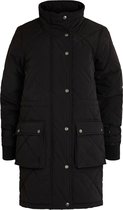 Object OBJKATIE SHORT COAT 110 Black Dames Jas - Maat 36