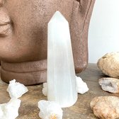 Soulfloating - Seleniet Obelisk - engelensteen - 15cm.