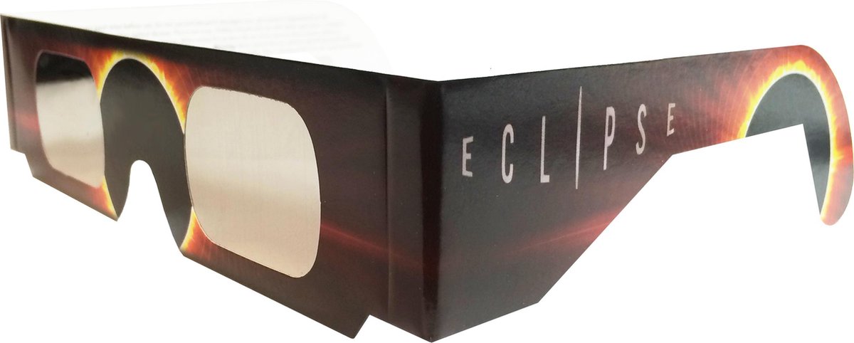 Eclipsbril 4 STUKS bril voor zonsverduistering Familieverpakking