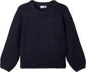 Name-it Meisjes Effen Knit Trui Voreta Dark Sapphire