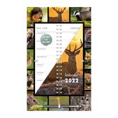 Hobbit natuur omslagkalender op schild 2022 - ringband - ongeveer een A4 formaat - 2-weeks omslagkalender met spiraal - 1 week per pagina - met pen - natuur