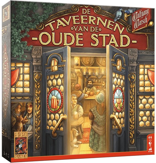 Gezelschapsspel: De Taveernen van de Oude Stad Bordspel, uitgegeven door 999 Games