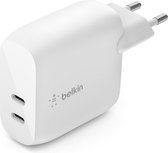 Belkin BOOST CHARGE - 2-poorts USB-C® PD-wandlader (40 W) - Wit