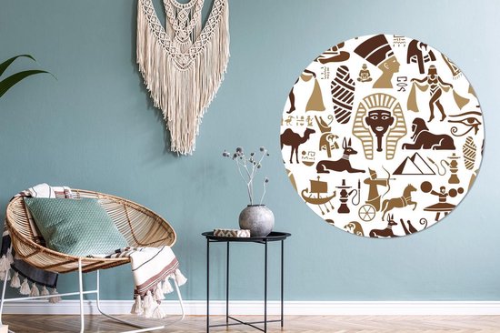 Cercle mural - Plastique - Design - Egypte - Histoire - ⌀ 140 cm