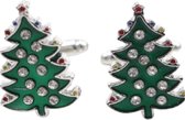 Manchetknopen-groen- kerstboom-kerst-Charme Bijoux