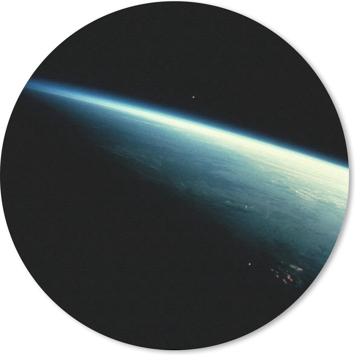 Muismat rond 40x40 cm - Mousepad Schaduw - Aarde - Ruimte - Ronde muismatten