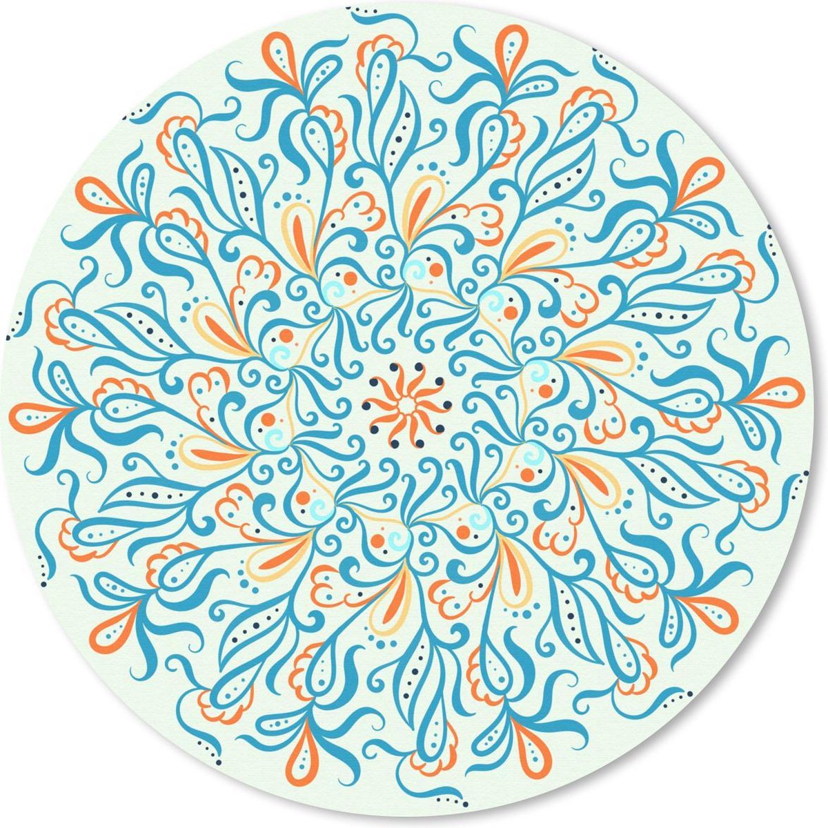 Muismat rond 40x40 cm - Mousepad Mandala - Vierkant - Patronen - Ronde muismatten