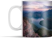 Mok - Panorama van de Afrikaanse kloof in Zuid-Afrika bij zonsopgang - 350 ml - Beker