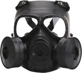 Stera® Beschermmasker Gezicht - Mondmasker - Verkleedmasker - Gasmasker Look met Filter - Filtermasker - Gezichtsbescherming Masker - Zwart