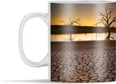 Mok - Opgedroogd meer bij zonsondergang - 350 ml - Beker