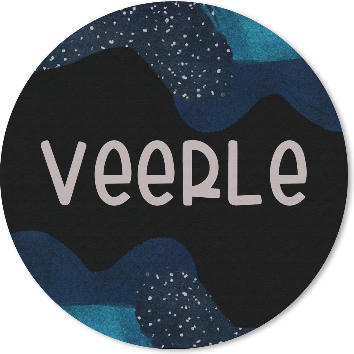 Muismat rond 40x40 cm - Mousepad Veerle - Pastel - Meisje - Ronde muismatten