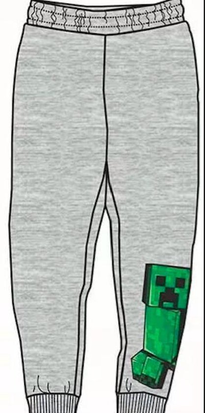 Minecraft jogging broek - grijs - Maat 152 / 12 jaar