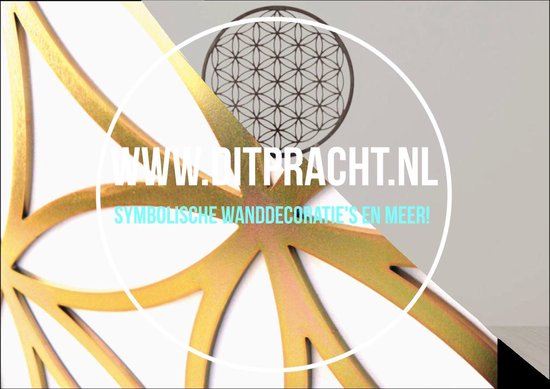 Décoration murale grand 75cm - Arbre de vie avec racine - passivé (lueur colorée huileuse)