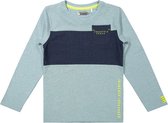 DJ Dutchjeans - Jongens shirt - Blue melee- Maat 92