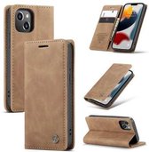 Caseme iPhone 13 Retro Wallet Case - Bruin