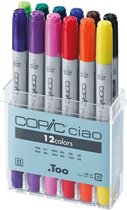 Copic Ciao Markers - 12-Delige stiften set van Basis Kleuren