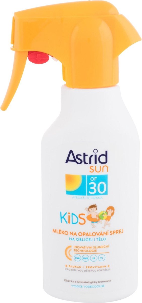 Astrid - Sun OF 30 Children's Milk for Sunbathing on the Face and Body in Spray - 200ml