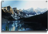 Walljar - Moraine Lake - Muurdecoratie - Plexiglas schilderij