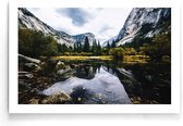 Walljar - Mountain Lake - Muurdecoratie - Poster