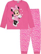 Katoenen pyjama met broek in roze luipaardprint, MINI MOUSE DISNEY, OEKO-TEX  9-10 jaar 140 cm