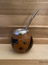 Authentieke Yerba Mate Calabaza - Handgemaakte kalebas voor Yerba Mate Thee