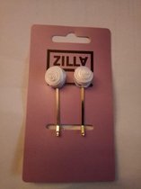 Zilla - haar schuifjes - witte roos - Haaraccessoire.