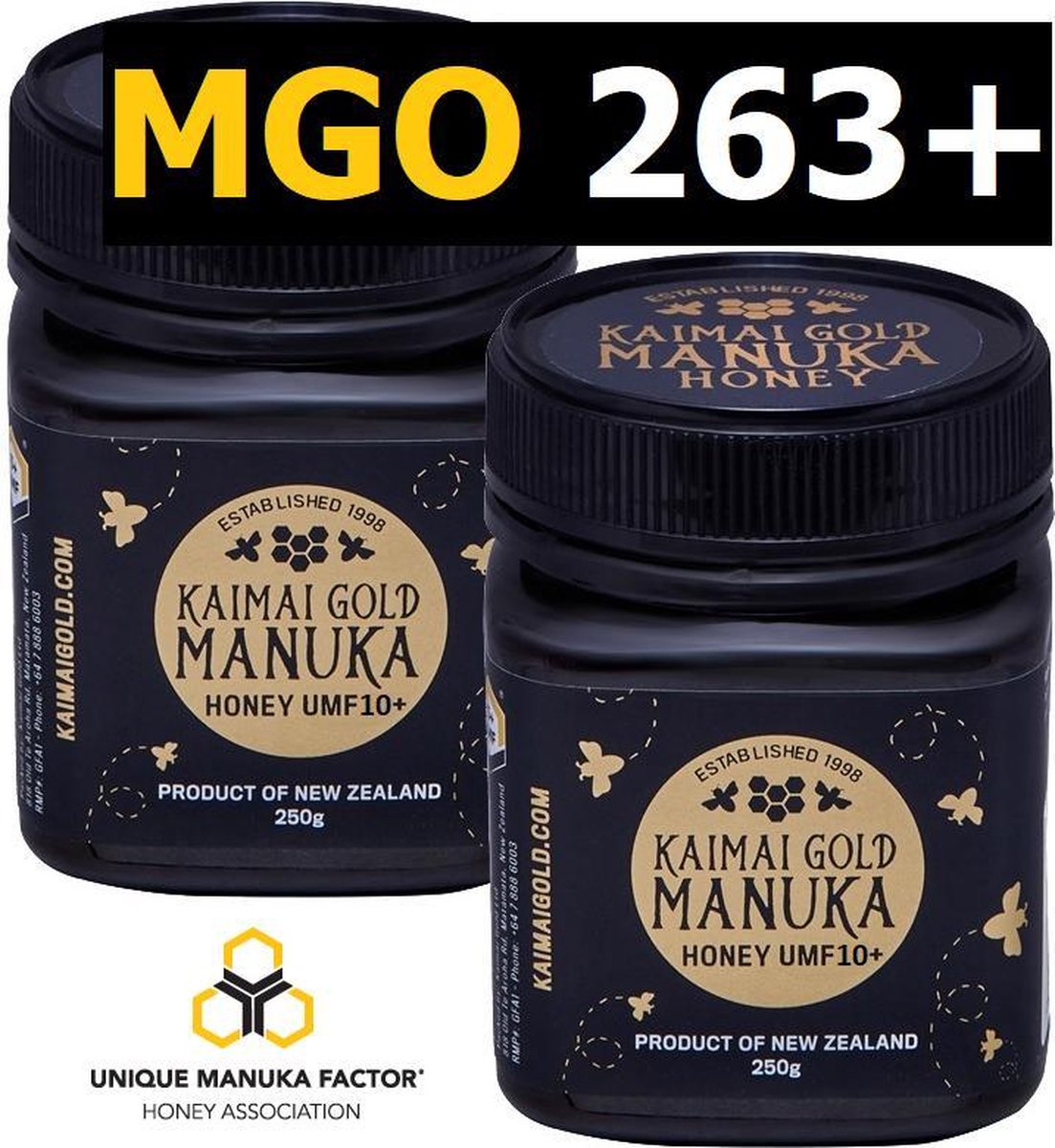 Miele Di Manuka Steens UMF 10+ MGO 263+, Puro E Grezzo, Certificato, In Vaso Da 340 G, Prodotto In Nuova Zelanda
